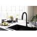 Смеситель для кухни Hansgrohe Aqittura M91 Black Matt 76803670 (черный матовый, с выдвижной лейкой и подключением питьевой воды), Цвет производителя: черный матовый, фото 2