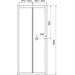 Душові двері Eger Bifold 599-163-90(h) (90 см, скло прозоре, профіль хром), фото , изображение 9