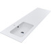 Умивальник-стільниця Miraggio Della 1900 L Mirasoft 8813774 (190x50 см, білий матовий, з крилом), Доступні розміри: 190 x 50 L, Технологія виробництва: Mirasoft Technology, Колір виробника: білий матовий, фото 