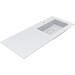 Умивальник-стільниця Miraggio Erica 1200 R Mirasoft 8813498 (120x50 см, білий матовий, з крилом), Доступні розміри: 120 x 50 R, Технологія виробництва: Mirasoft Technology, Колір виробника: білий матовий, фото 