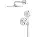 Душова система з термостатом Grohe Grohtherm SmartControl Rainshower 310 Mono Chrome 34866000 (прихованого монтажу), фото , изображение 2