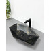 Раковина VBI Venezia S Marble Matt VBI-012403 (57x36 см, чорний матовий мармур, чаша), Доступні розміри: 57 x 36, Колір виробника: чорний мармур матовий, фото 