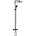 Душова система з термостатом Grohe Tempesta Cube 250 266912431 (чорна матова, з виливом), фото 