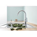 Комплект змішувачів 4 в 1 для ванної кімнати та кухні Grohe BauEdge New S-Size UA123218K1 (23605001+23330001+31233001+26748003), фото , изображение 2