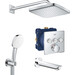 Душова система з термостатом Grohe Grohtherm SmartControl & Tempesta Cube 250 UA26415SC6, фото 