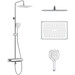 Душевая система с термостатом Imprese Centrum LX Chrome T-10301LX (с изливом и полочкой), фото 