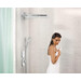 Внешняя часть смесителя скрытого монтажа с термостатом для душа Hansgrohe ShowerSelect Highflow White/Chrome 15735400 (белый/хром), фото 3