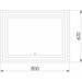 Зеркало для ванной комнаты Imprese Karlov Light m08607600MA (80x60 см, с подсветкой), Доступные размеры: 80 x 60, фото 3