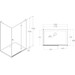 Душова кабіна Volle Benita Right 1017.134601R(5коробок) (120x80 см, скло прозоре, профіль хром, з піддоном), фото , изображение 11