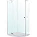Душевая кабина Volle Benita Left 1017.114601L(4коробки) (90x90 см, стекло прозрачное, профиль хром, с поддоном), фото 