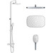 Душевая система с термостатом Imprese Centrum SQ Chrome T-10300SQ (с изливом), фото 