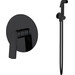 Гигиенический душ со смесителем Volle Cante De La Noche SET20240413 (1512.101404+1586.190104, черный матовый), Цвет производителя: черный матовый, фото 