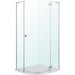 Душевая кабина Volle Benita Right 1017.114601R(4 коробки) (90x90 см, стекло прозрачное, профиль хром, с поддоном), фото 