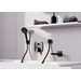 Внешняя часть смесителя скрытого монтажа для ванны Hansgrohe Logis Matt Black 71405670 (черная матовая), Цвет производителя: черный матовый, фото 2