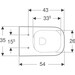 Безободковый подвесной унитаз Geberit Smyle Square 500.208.01.1 (без сиденья), фото 3