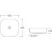 Умывальник Volle Arte 1301.005442 (42x42 см, чаша), Доступные размеры: 42 x 42, фото 2
