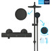 Душова система з термостатом Grohe QuickFix Precision Start & Vitalio Start 250 Black UA303908T2 (345942430+266802431, чорна матова), фото , изображение 15