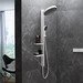 Душевая система Hansgrohe Rainfinity Showerpipe 360 White Matt 26842700 (белая матовая, без смесителя, с двумя полочками), Цвет производителя: белый матовый, фото 2