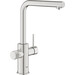 Смеситель для кухни Grohe Blue Pure Minta 30590DC0 (суперсталь, с выдвижной лейкой и подключением питьевой воды), Цвет производителя: суперсталь, фото 