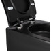 Безободковый подвесной унитаз Qtap Taurus Ultra Quiet Black Matt QT2433084EUQMB (черный матовый, воронкообразный,  с сиденьем), Цвет производителя: черный матовый, фото 7