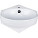 Умывальник Qtap Leo N White QT11115010WN47331 (33x33 см, угловой, с донным клапаном), фото 2