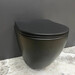 Безободковый подвесной унитаз VBI Vulcano Black Matt VBI-020412 (черный матовый, с сиденьем), Цвет производителя: черный матовый, фото 6