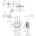 Душова система з термостатом Grohe Grohtherm Tempesta 250 Cube 34871000 (прихованого монтажу), фото , изображение 4