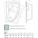 Акриловая ванна Koller Pool Nadine New NADINENEW150X100R (150x100 см, правосторонняя), Доступные размеры: 150 x 100 R, фото 6