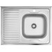 Мойка для кухни Kroner KRP Dekor 6080R (Dekor-6080R06160, 80x60 см, 0.6 мм, с сифоном), Доступные размеры: 80 x 60 R, Тип поверхности: декор (рифленая), фото 