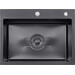 Кухонная мойка Kroner KRP Derby 5843HM PVD (KD5843HM, 58x43 см, 2.5/0.5 мм, с сифоном), Доступные размеры: 58 x 43, Тип поверхности: PVD, фото 