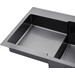 Кухонная мойка Kroner KRP Schwarze 7848RHM PVD (Schwarze-7848RHM, 78x48 см, 3.0/1.0 мм, с коландером и сифоном), Доступные размеры: 78 x 48 R, фото 6