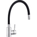 Смеситель для кухни Kroner KRP Edelstahl Klassisch ESG035BLK (нержавейка/черный, c гибким изливом), Цвет производителя: нержавейка, черный, фото 2