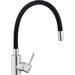 Смеситель для кухни Kroner KRP Edelstahl Klassisch ESG035BLK (нержавейка/черный, c гибким изливом), Цвет производителя: нержавейка, черный, фото 3