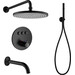 Душевая система с термостатом Imprese Smart Click ZMK101901227 (черная матовая, скрытого монтажа, с изливом), Цвет производителя: черный матовый, фото 