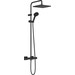 Душевая система с термостатом Hansgrohe Vernis Shape Showerpipe 240 Black Matt 26427670 (черная матовая), фото 