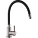 Смеситель для кухни Kroner KRP Edelstahl Klassisch PVD035BLK (графит/черный, c гибким изливом), Цвет производителя: графит, черный, фото 
