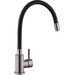 Смеситель для кухни Kroner KRP Edelstahl Klassisch PVD035BLK (графит/черный, c гибким изливом), Цвет производителя: графит, черный, фото 2