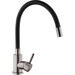 Смеситель для кухни Kroner KRP Edelstahl Klassisch PVD035BLK (графит/черный, c гибким изливом), Цвет производителя: графит, черный, фото 3