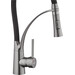 Смеситель для кухни Kroner KRP Ersel GRP03393BLK (графит/черный, с гибким изливом), Цвет производителя: графит, черный, фото 4