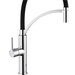 Смеситель для кухни Kroner KRP Ersel C03900BLK (хром/черный, с гибким изливом), фото 4