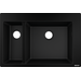 Кухонна мийка Hansgrohe S51 Graphiteblack 43315170 (77x51 см, чорний графіт, із фруктівницею), Доступні розміри: 77x51, Колір виробника: чорний графіт, фото 