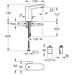 Змішувач раковини Grohe Eurosmart Cosmopolitan E 36327002 (сенсорний), фото , изображение 5