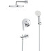 Душева система Grohe BauEdge & Tempesta 250 25291000 (прихованого монтажу, з виливом), фото , изображение 3