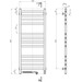 Электрический полотенцесушитель Navin Авангард Sensor 12-028153-4812 (480x1200, белый глянец, левый, сенсорный, с таймером), Доступные размеры: 480 x 1200, Цвет производителя: белый глянец, Подключение полотенцесушителя: левое, фото 6