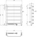 Электрический полотенцесушитель Navin Блюз 10-006120-4860 (480x600, левый), Доступные размеры: 480 x 600, Цвет производителя: хром, Подключение полотенцесушителя: левое, фото 5