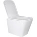 Безобідковий підвісний унітаз Qtap Tern Ultra Quiet Rimless QT17332303ASW (з сидінням), фото , изображение 3