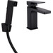 Смеситель для умывальника Qtap Gemini Black Matt QTGEM272BLM45690 (черный матовый, с гигиеническим душем), Цвет производителя: черный матовый, фото 
