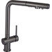 Змішувач для кухні Qtap Rozcesti Gunmetal Black QTROZ367GMB45942 (чорний металік, з висувною лійкою та підключенням питної води), Колір виробника: чорний металік, фото 
