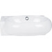 Умывальник Qtap Leo White Glossy QT11115011LWN47332 (42x28 см, белый глянцевый, с донным клапаном), фото 2