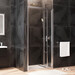Душевая дверь Am.Pm Gem Solo Fold W90UG-090-1F-195MT (90 см, стекло прозрачное, профиль хром матовый), Доступные размеры: 90, Цвет производителя: сатин (хром матовый), фото 4